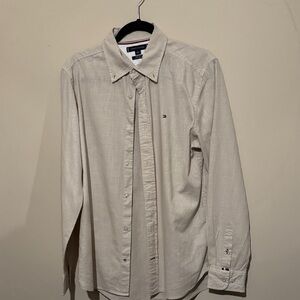 Tommy Hilfiger Light Beige Casual Button Down Shirt